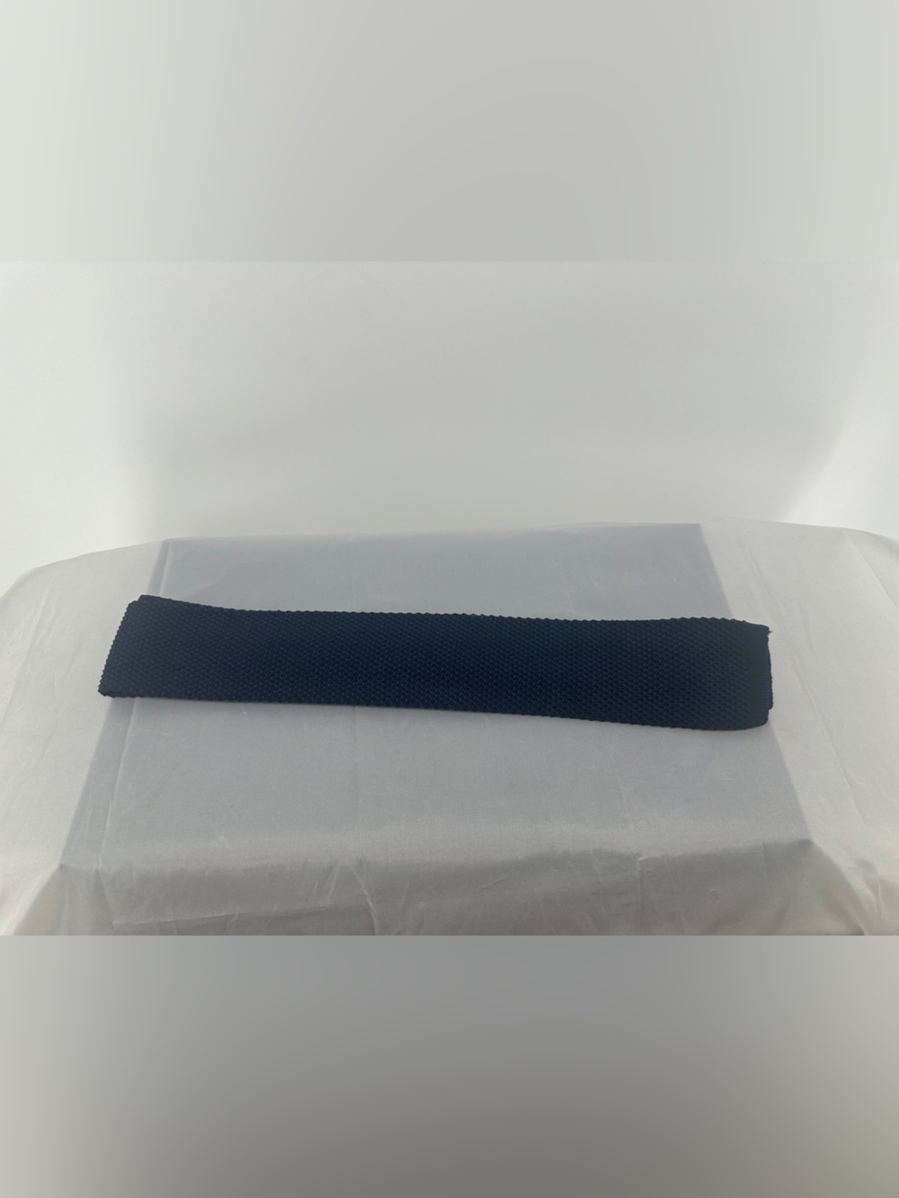 Suitsupply Navy Blue Knit Grenadine Pure Silk Men's Sock Square End Neck Tie